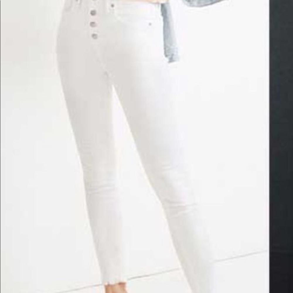 Madewell White 9” Skinny Jeans in Pure White